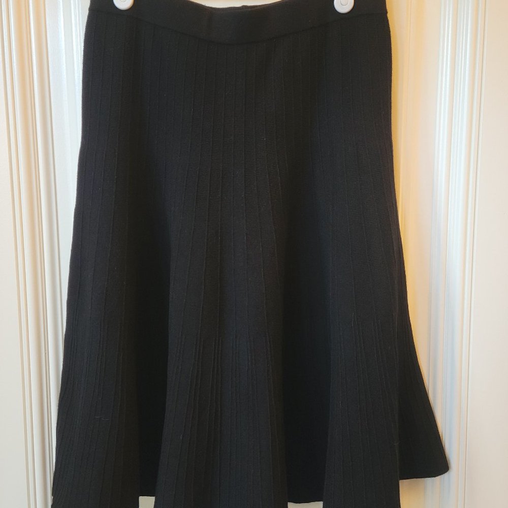 Philosophy Ribbed Knit A Line Skirt